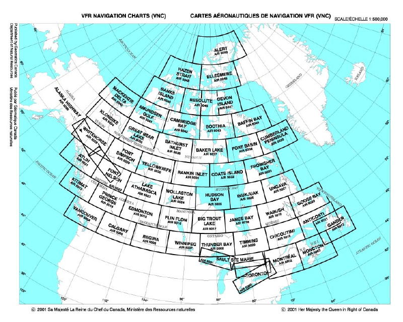 4 a) Canada Aeronautical VFR Navigation Charts (VNC)Canada Shop