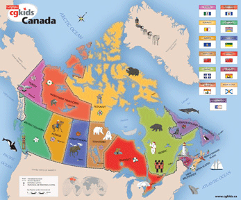 Kids Puzzles Online on Cg Kids Map Of Canada Puzzle 300 Pieces   Shop Online At Worldofmaps