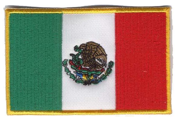 mexico flag pictures. Mexico Flag Patch 3.5quot; x 2.25quot;