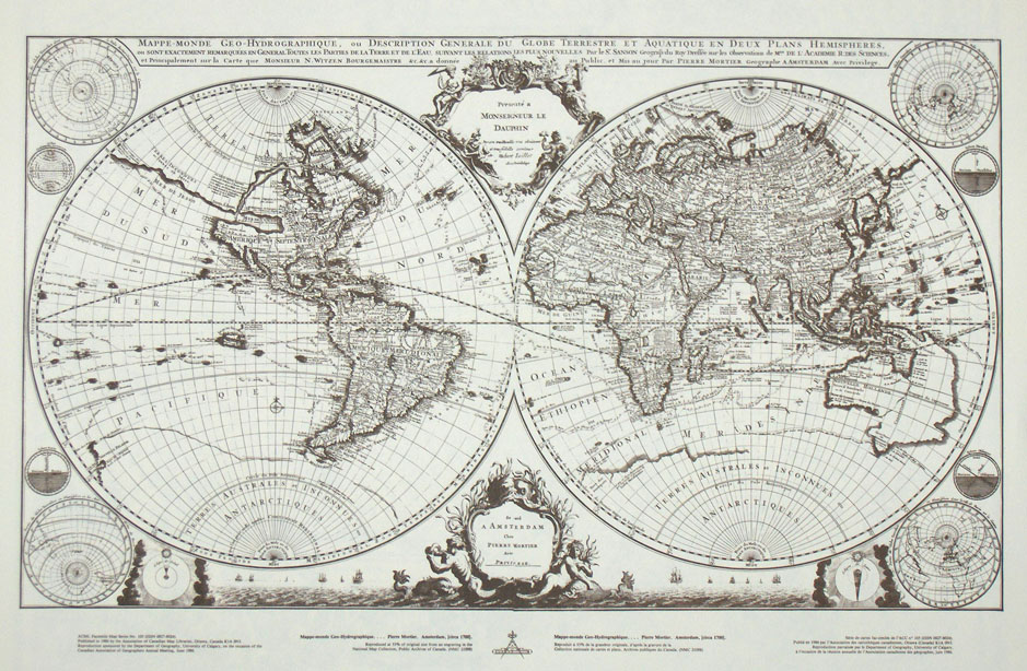 World map circa 1700. ISBN: ACMLA105. [ Go Back ] $11.95