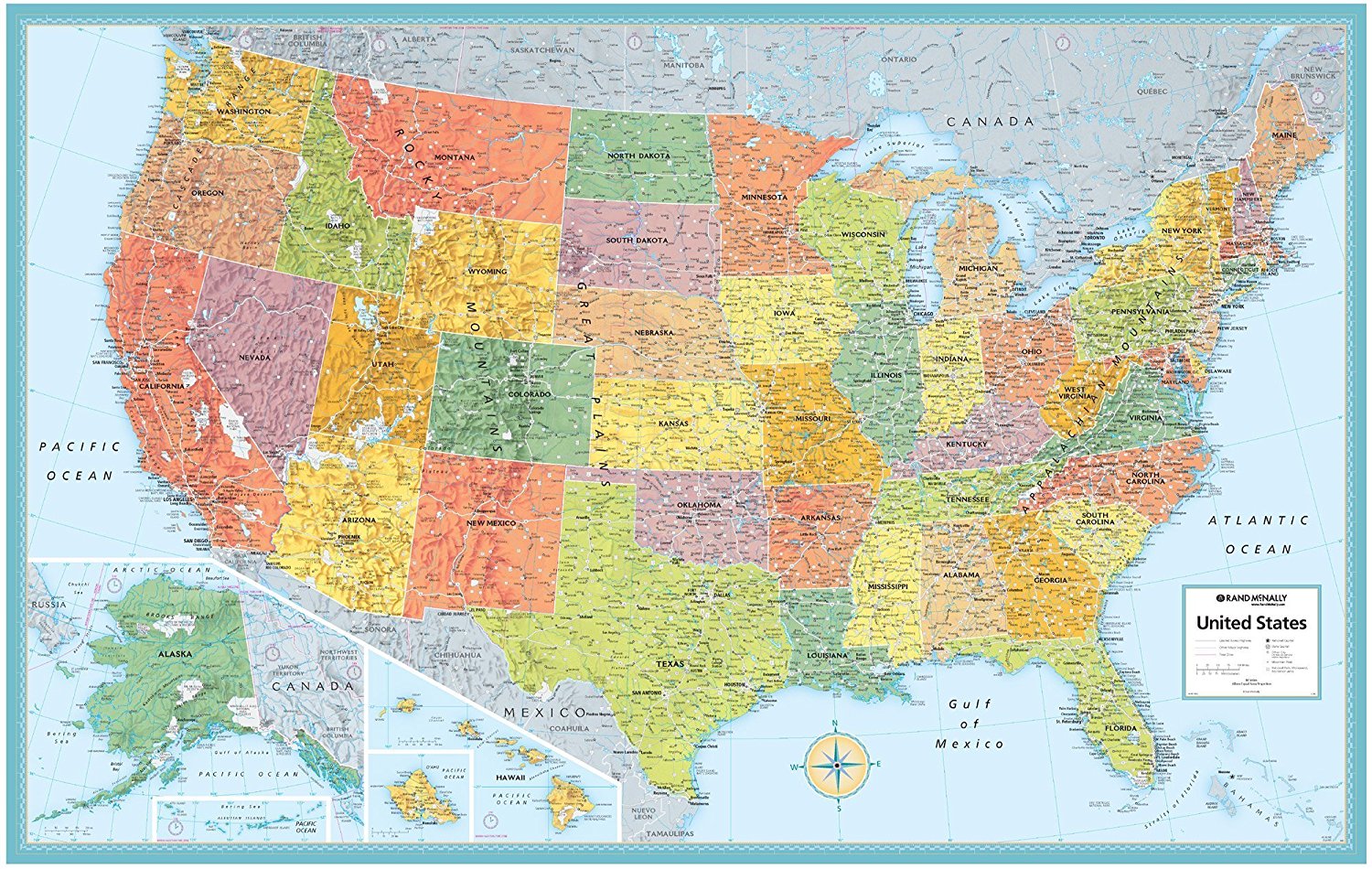 Map Of Usa And Oceans 88 World Maps